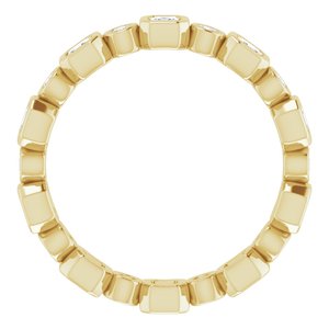 Bezel-Set Eternity Band