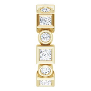 Bezel-Set Eternity Band