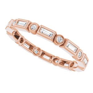 Bezel-Set Eternity Band