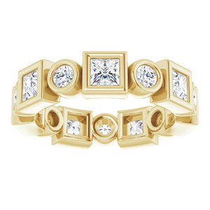 Bezel-Set Eternity Band