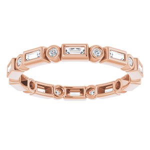 Bezel-Set Eternity Band