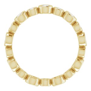 Bezel-Set Eternity Band