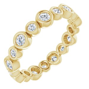 Bezel-Set Eternity Band
