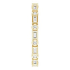 Bezel-Set Eternity Band