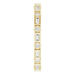 Bezel-Set Eternity Band