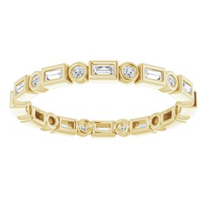 Bezel-Set Eternity Band
