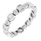 Bezel-Set Eternity Band