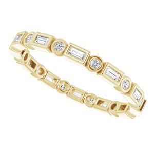 Bezel-Set Eternity Band