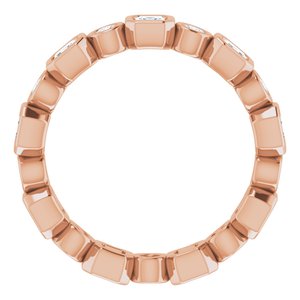 Bezel-Set Eternity Band