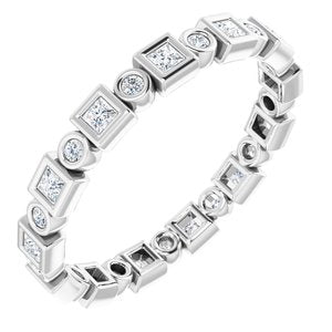 Bezel-Set Eternity Band