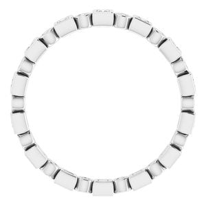 Bezel-Set Eternity Band