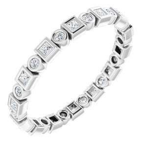Bezel-Set Eternity Band