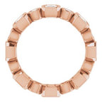 Bezel-Set Eternity Band