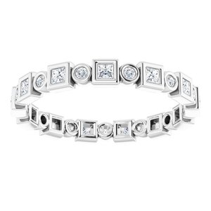 Bezel-Set Eternity Band