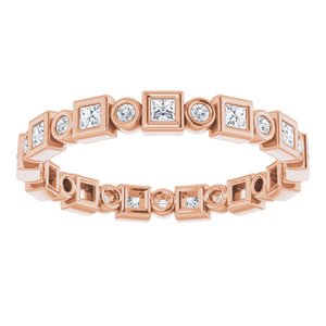 Bezel-Set Eternity Band