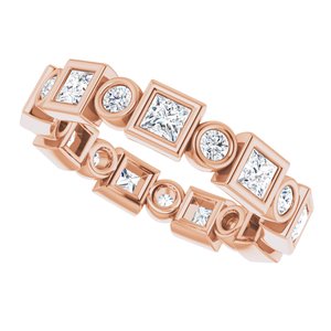 Bezel-Set Eternity Band