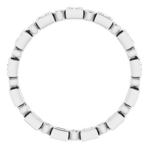 Bezel-Set Eternity Band