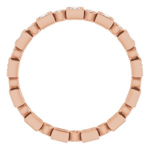 Bezel-Set Eternity Band