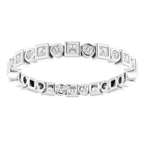 Bezel-Set Eternity Band