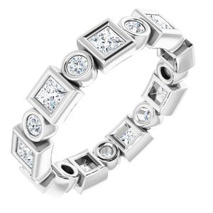 Bezel-Set Eternity Band