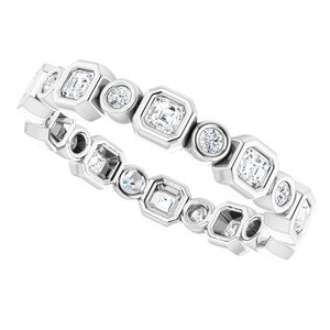 Bezel-Set Eternity Band
