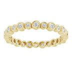 Bezel-Set Eternity Band