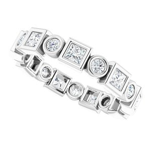 Bezel-Set Eternity Band