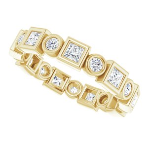 Bezel-Set Eternity Band