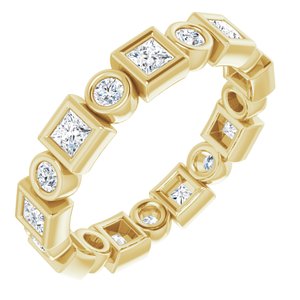 Bezel-Set Eternity Band