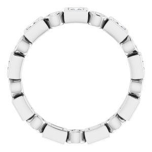 Bezel-Set Eternity Band