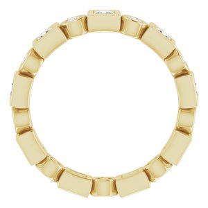 Bezel-Set Eternity Band