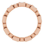 Bezel-Set Eternity Band