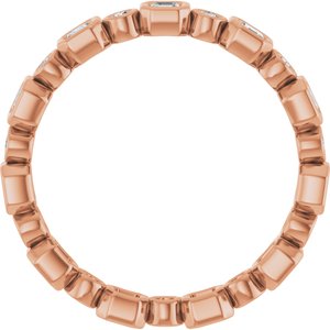 Bezel-Set Eternity Band