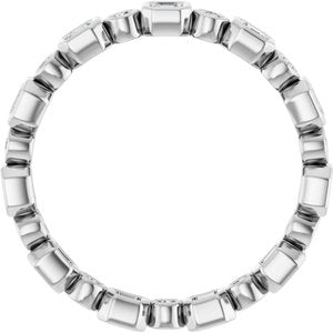 Bezel-Set Eternity Band