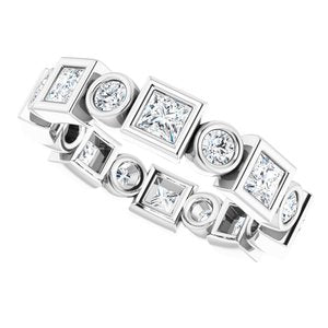 Bezel-Set Eternity Band