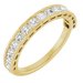 Scalloped Channel-Set Anniversary Band