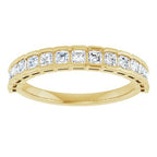 Scalloped Channel-Set Anniversary Band