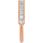 Scalloped Channel-Set Anniversary Band