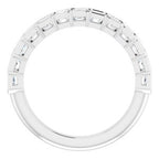 Scalloped Channel-Set Anniversary Band