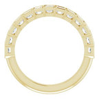Scalloped Channel-Set Anniversary Band