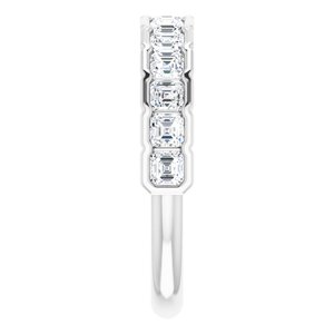 Scalloped Channel-Set Anniversary Band