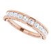 Scalloped Channel-Set Anniversary Band