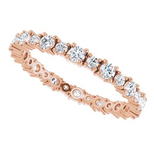 Accented Eternity Band