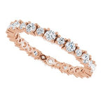 Accented Eternity Band