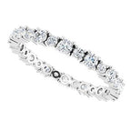 Accented Eternity Band