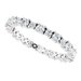 Accented Eternity Band