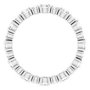 Accented Eternity Band