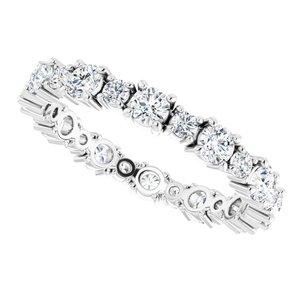 Accented Eternity Band