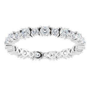 Accented Eternity Band
