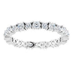 Accented Eternity Band